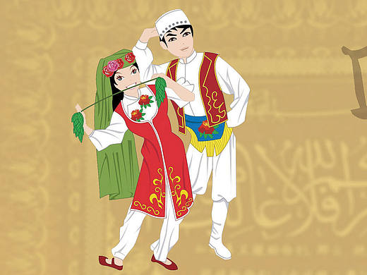 少数民族明信片