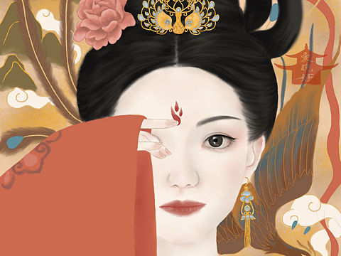 古风插画（个人主页-ZNTQ4MDk3OTY=） - 艺术插画 - 站酷设计师插画爱晚婷原创素材 - 站酷ZCOOL