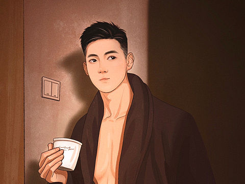 iPad procreate 绘画 肌肉男[z动心]