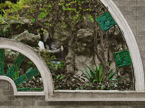 园有花墙漏清晖