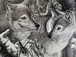 针管笔，手绘   回眸