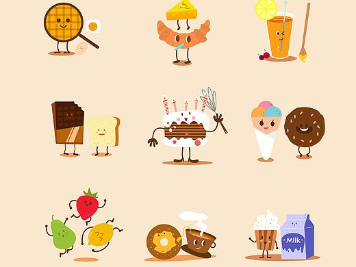 AI卡通甜品练习（个人主页-ZMjE0MjI1NTI=） - 创作习作 - 站酷设计师eunice119原创素材 - 站酷ZCOOL