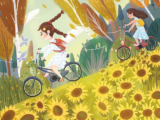 忆童年趣事#儿童插画