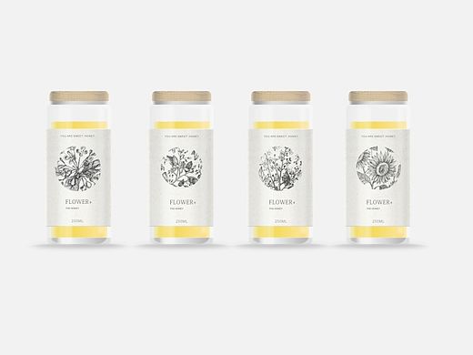 FLOWER+|蜂蜜包装设计 