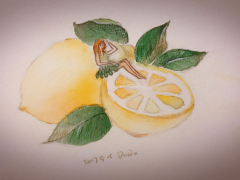 水彩彩铅插画创作