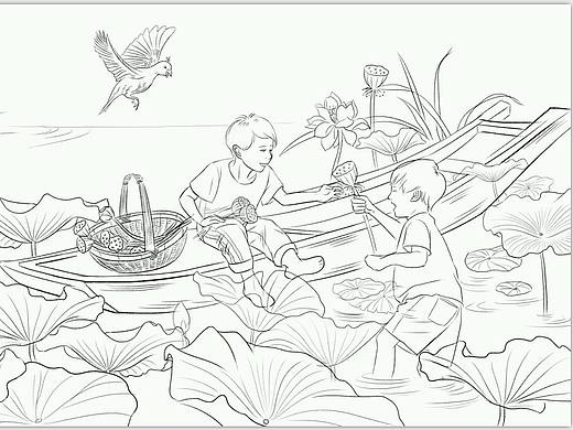 二十四节气线稿篇