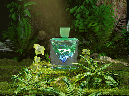 见山·青绿 香水瓶型设计