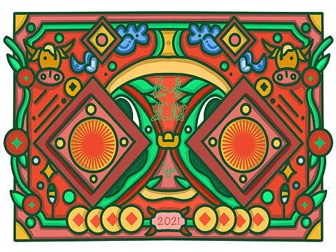 新年隨畫（個(gè)人主頁-ZNDE4NzYwMzY=） - 創(chuàng)作習(xí)作 - 站酷設(shè)計(jì)師到底是什么付原創(chuàng)素材 - 站酷ZCOOL