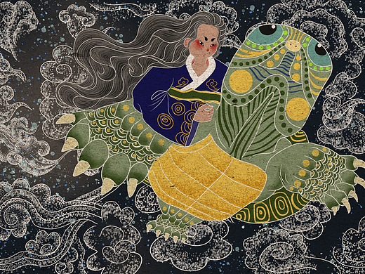 山海经（个人主页-ZMzI5NzgwNjQ=） - 艺术插画 - 站酷设计师大叫一怪原创素材 - 站酷ZCOOL