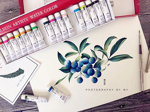 小花的水彩～幽心碧然～