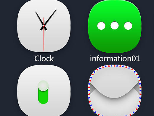 手机图标,3D立体客户端手机应用图标