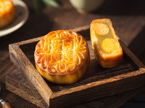 国风广式月饼|中秋月饼中式风格摄影