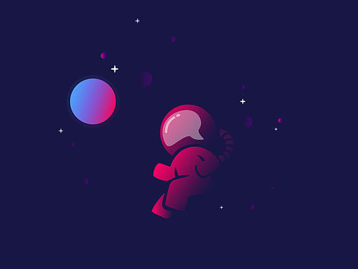 JW|渐变风格插画