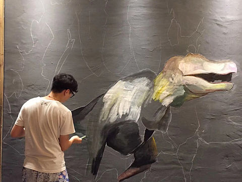 烤魚店墻繪（個人主頁-ZNDQyNzUzNjA=） - 新銳潮流插畫 - 站酷設(shè)計師不易手繪原創(chuàng)素材 - 站酷ZCOOL
