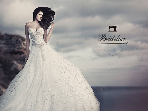bride luxe 欧洲婚纱高定品牌 logo及简单应用（个人主页-ZMTUxNDEyOTY=） - Logo - 站酷设计师woo35e原创素材 - 站酷ZCOOL