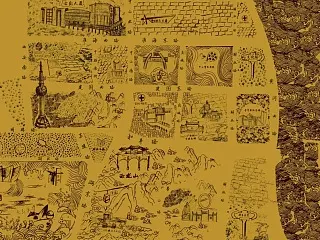 徐州市手绘地图
