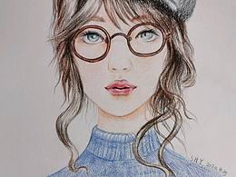 手绘彩铅