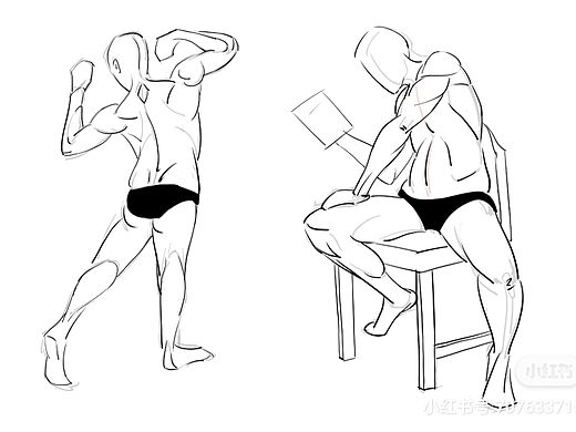 人体速写练习