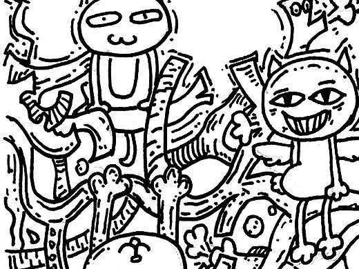 插畫-小怪獸（個人主頁-ZMzQ2NjIxMjQ=） - 新銳潮流插畫 - 站酷設計師Zzz_脆脆鱬原創(chuàng)素材 - 站酷ZCOOL