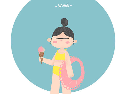 运动风Q版小人一组