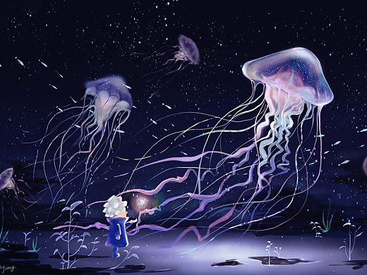 嗨，水母
