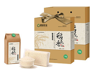 蒙清系列包裝三——大米（個人主頁-ZNDk4ODMzMg==） - 包裝 - 站酷設計師郭環(huán)宇原創(chuàng)素材 - 站酷ZCOOL