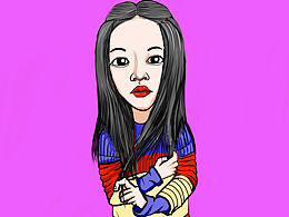 真人漫画（根据真人照片画加处理），渍渍。