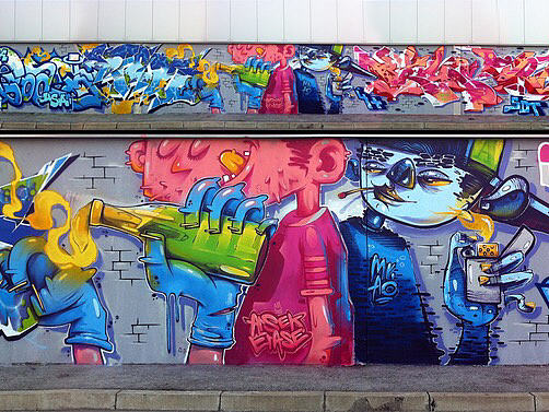 我们的手绘墙作品——艺芭ART手绘北京工作室