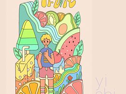 商業(yè)簡易小插畫