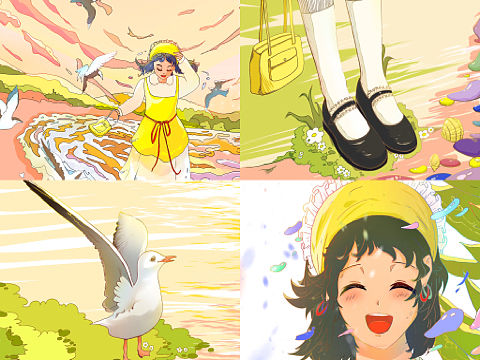 海边日记｜系列插画