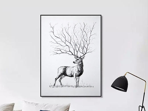 鹿（个人主页-ZMjEyMTU0NDQ=） - 创作习作 - 站酷设计师非常遥远的阿远原创素材 - 站酷ZCOOL