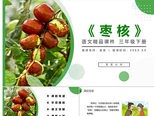 精品三年级语文下《枣核》PPT课件