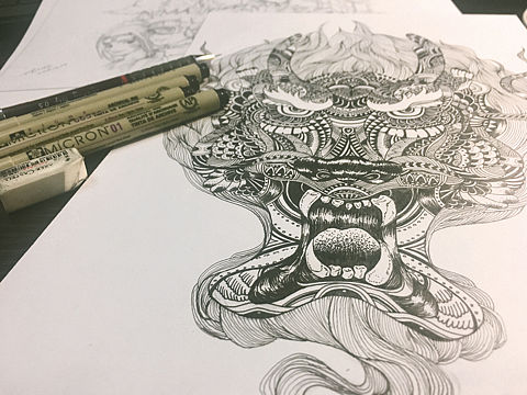 龙图腾临摹作品