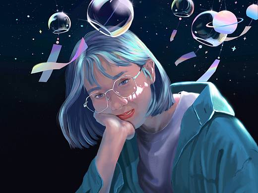 【插画人物】——女友