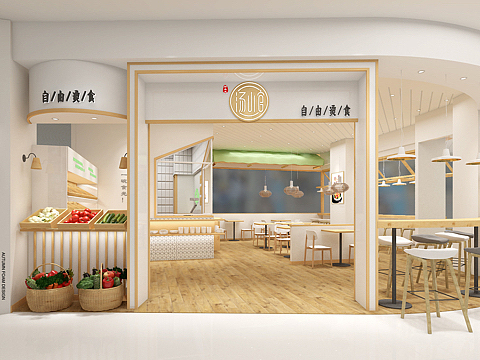 小汤煮麻辣烫店设计