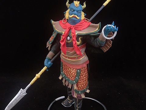 康健面塑作品《西游妖王》