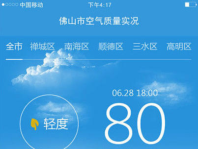 佛山空气质量APP