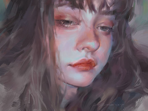 美女肖像画