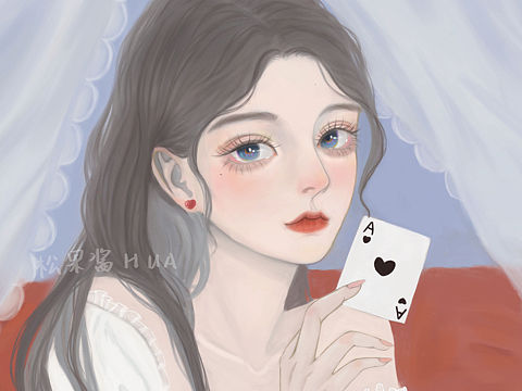 扑克牌少女