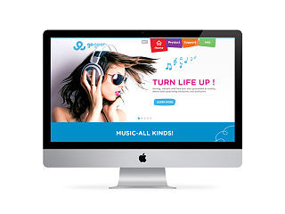 耳机 网站主页提案