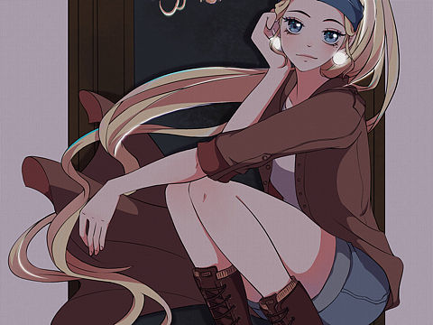 戴珍珠耳环的少女（个人主页-ZNTUwOTcxMjQ=） - 商业插画 - 站酷设计师疯狐狸LL原创素材 - 站酷ZCOOL