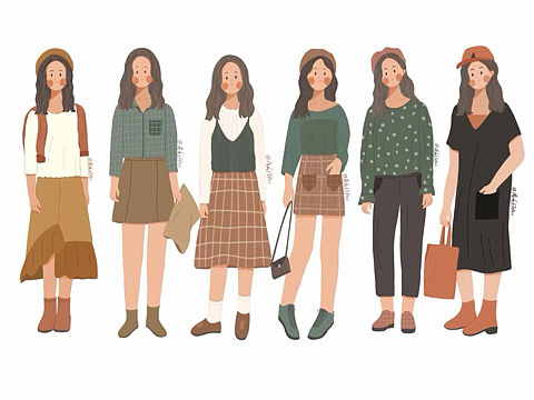 人物时尚穿搭练习