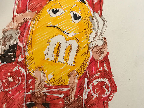 M&M s 沙发豆人机
