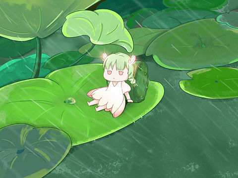 下雨，发呆