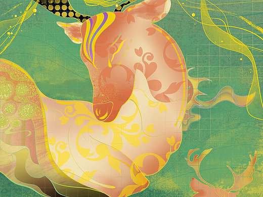 呦呦鹿鸣（个人主页-ZNTIxNTMxOTY=） - 创作习作 - 站酷设计师松风稻骨原创素材 - 站酷ZCOOL