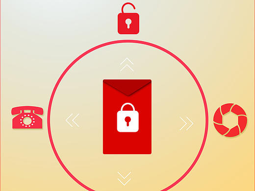 春节喜庆主题 APP 图标 UI界面设计