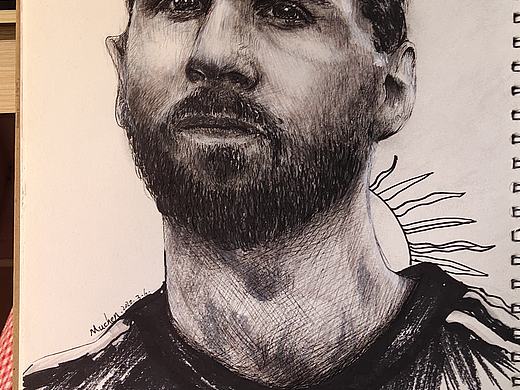 梅西（個(gè)人主頁-ZNDMyMDM4NDA=） - 繪畫 - 站酷設(shè)計(jì)師演喬原創(chuàng)素材 - 站酷ZCOOL