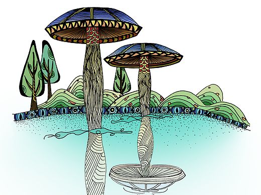 手绘插画