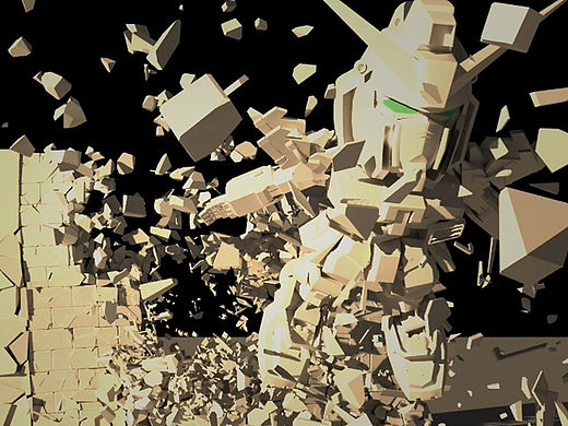 MAX破碎练习-撞墙