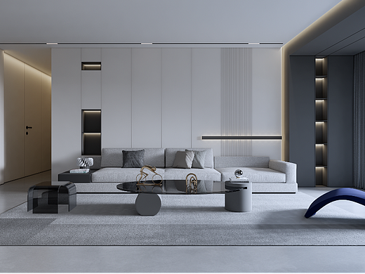 现代客餐厅渲染作品ENSCSPE FOR SKETCHUP 
